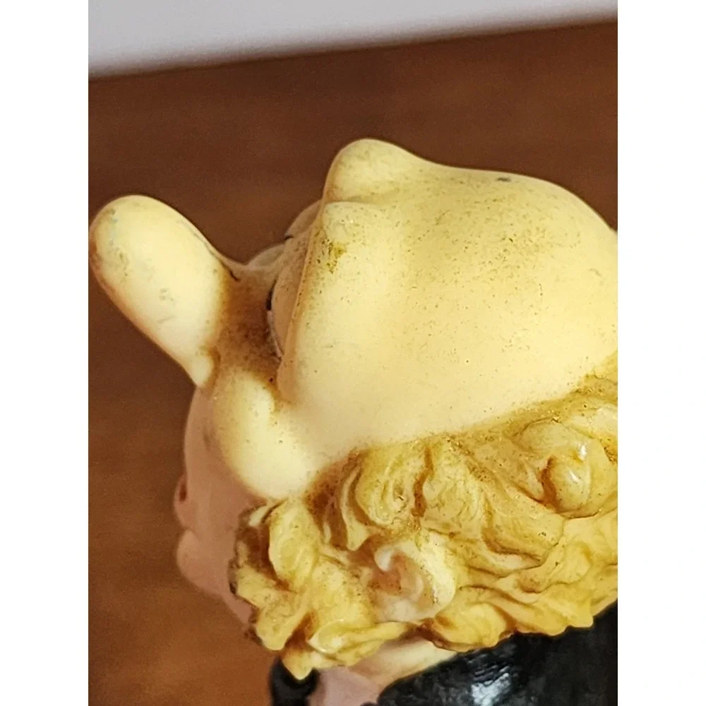 James the Butler Calling Card Cork‎ Holder Resin Figure Vintage Hands Nose